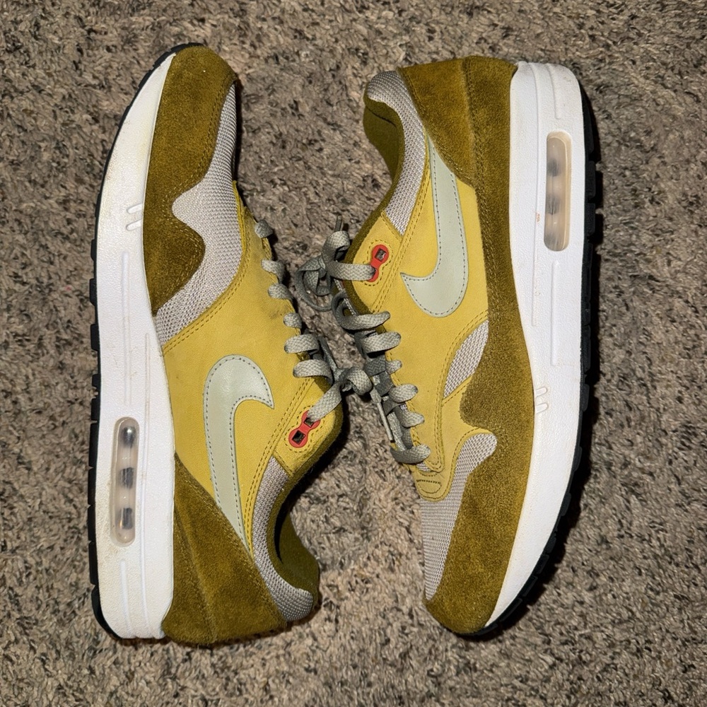Nike Men’s Air Max 1 Curry Pack (Olive) Size 11 - Picture 3 of 8